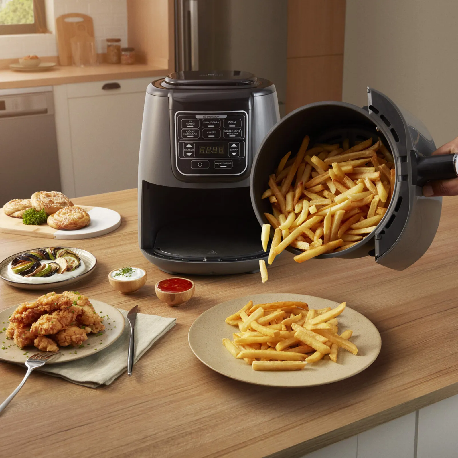 Airfryer Karaca Air Cook XL 2 en 1, blanc lumineux - Image 4