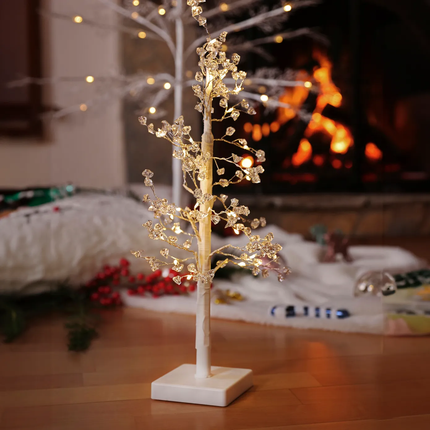 Arbre Lumineux Karaca Noël, 10,5X10,5X45 cm - Image 3