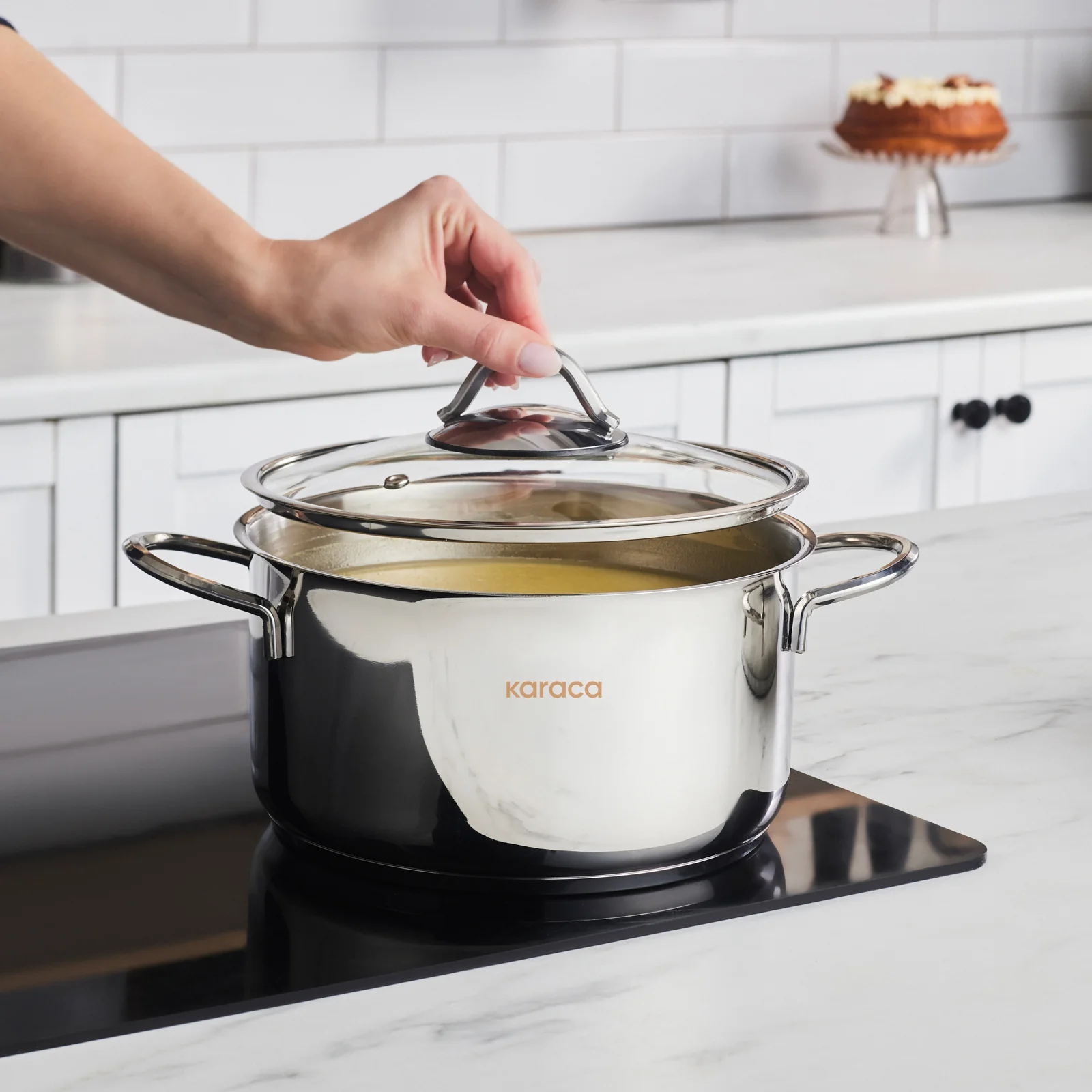 Batterie de cuisine Karaca Ada en acier, 12 pièces - Image 7