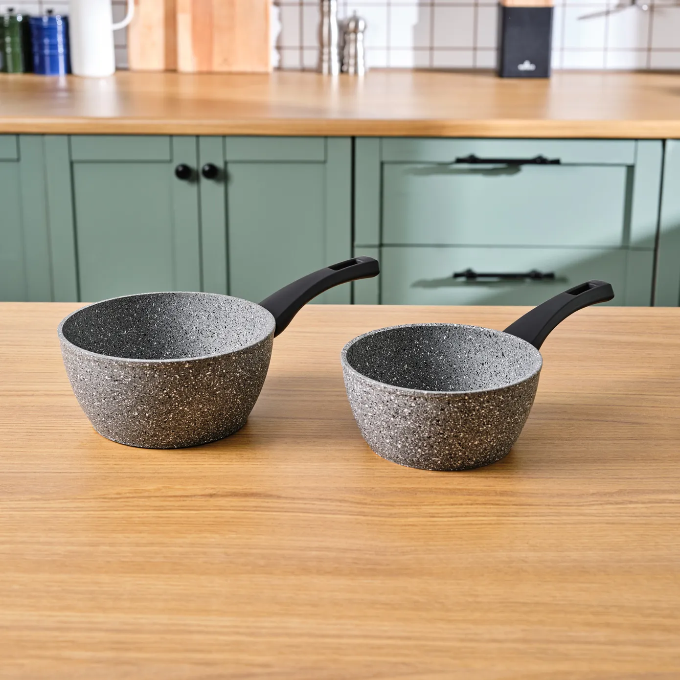 Biogranit Induction Milk Pot Set Karaca Gris, 2 pièces - Image 2