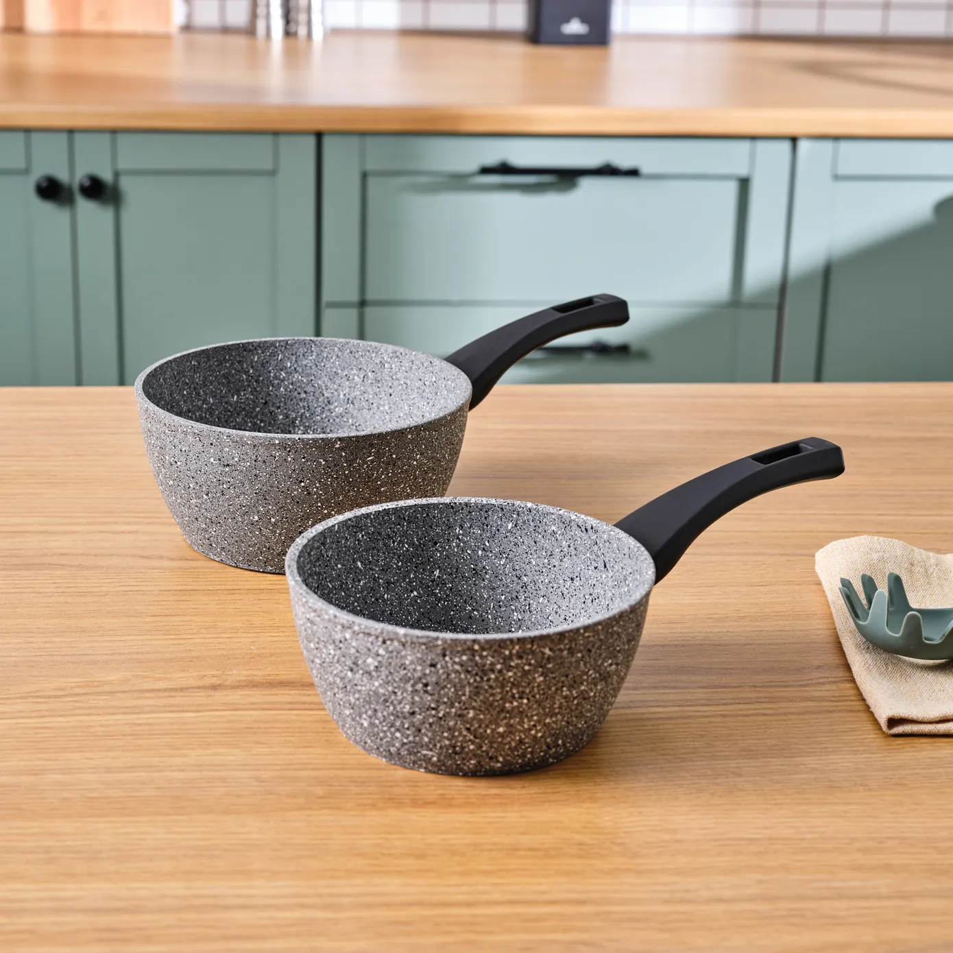 Biogranit Induction Milk Pot Set Karaca Gris, 2 pièces - Image 5