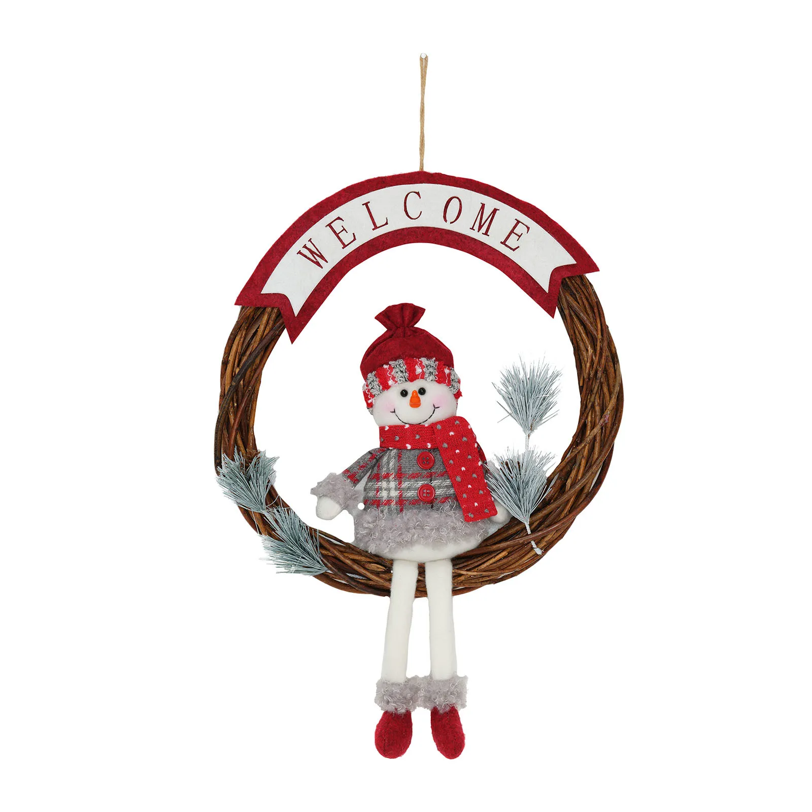 Bonhomme de neige Karaca Home ornement de porte 45 cm