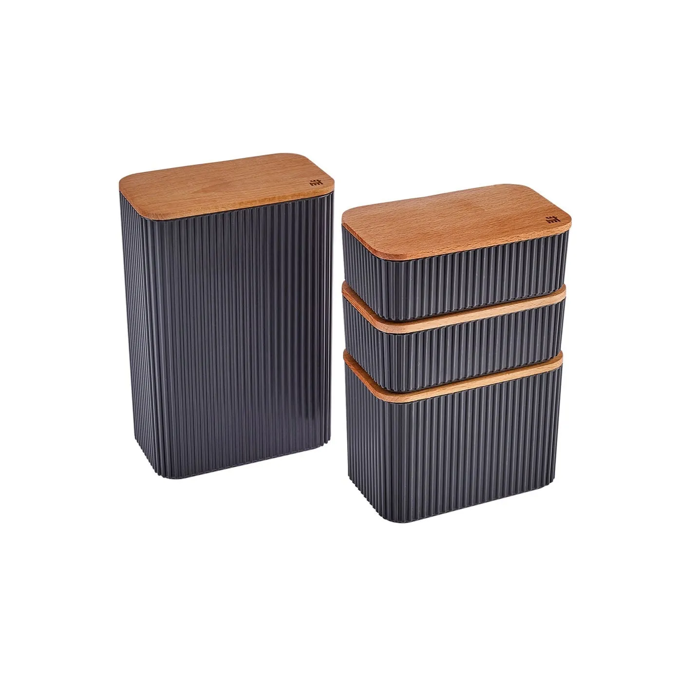 Boîte de rangement Karaca Massimo 4 pièces, anthracite - Image 5