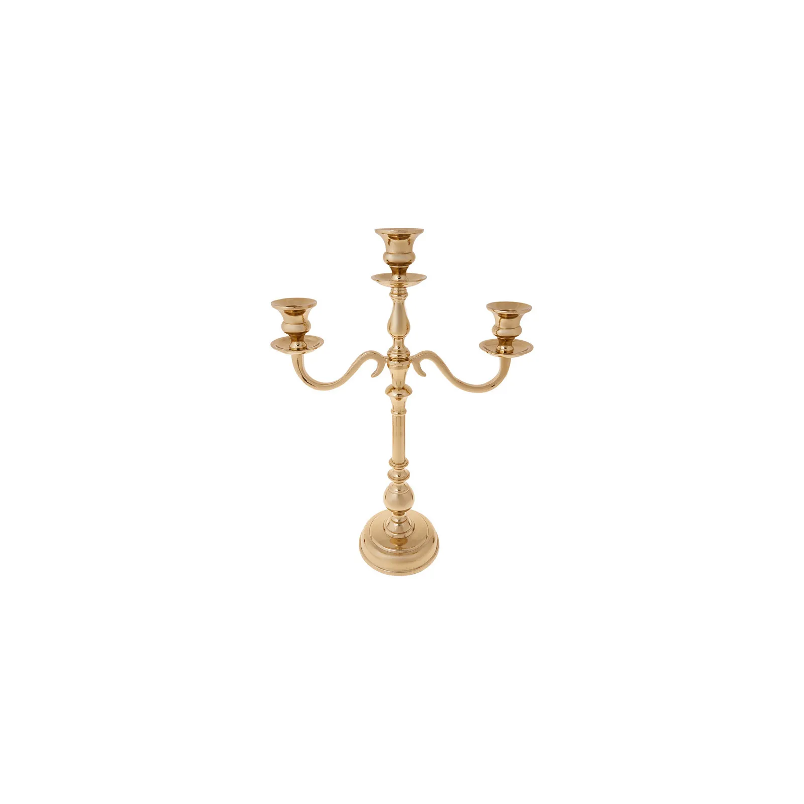 Bougeoir Karaca Jolie, 3 pièces, Or, 22,5 cm - Image 3