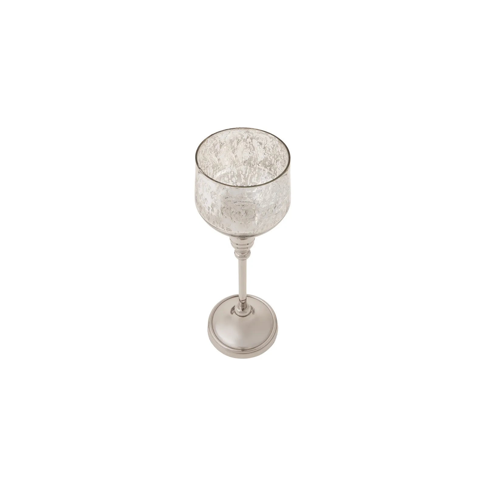 Bougeoir à réchaud Karaca Lucca argent antique, 28 cm - Image 4
