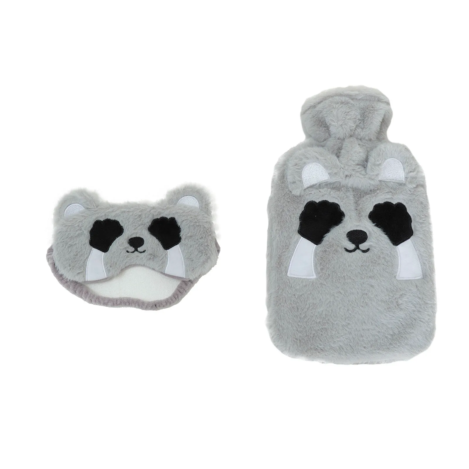 Bouillotte et Masque de sommeil Karaca Home Animal, gris