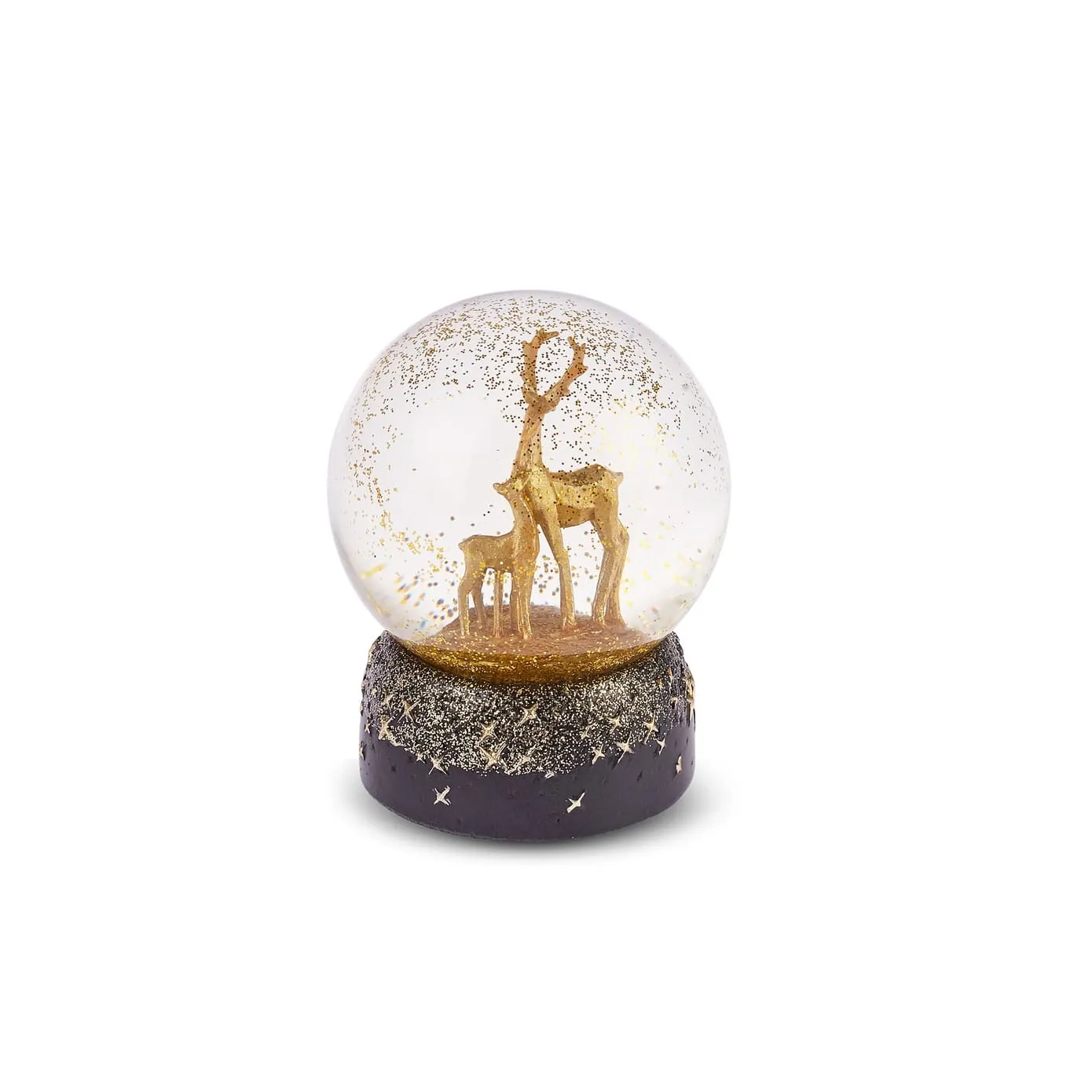 Boule à neige lumineuse Karaca Noël Chevreuil, 8X8X10,5 cm - Image 2