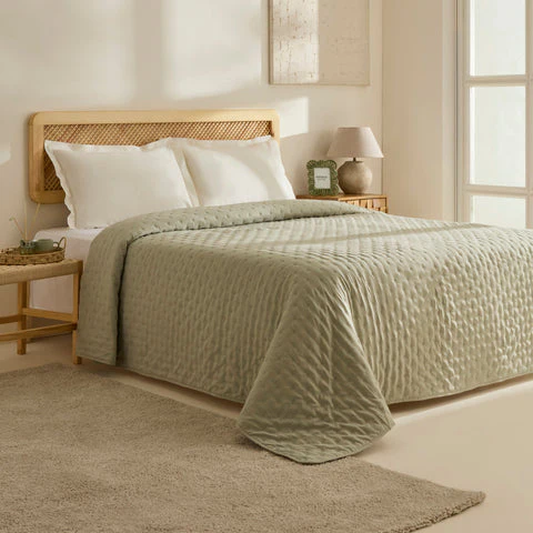 Breezy, Couvre-lit, Double, Vert - Image 2