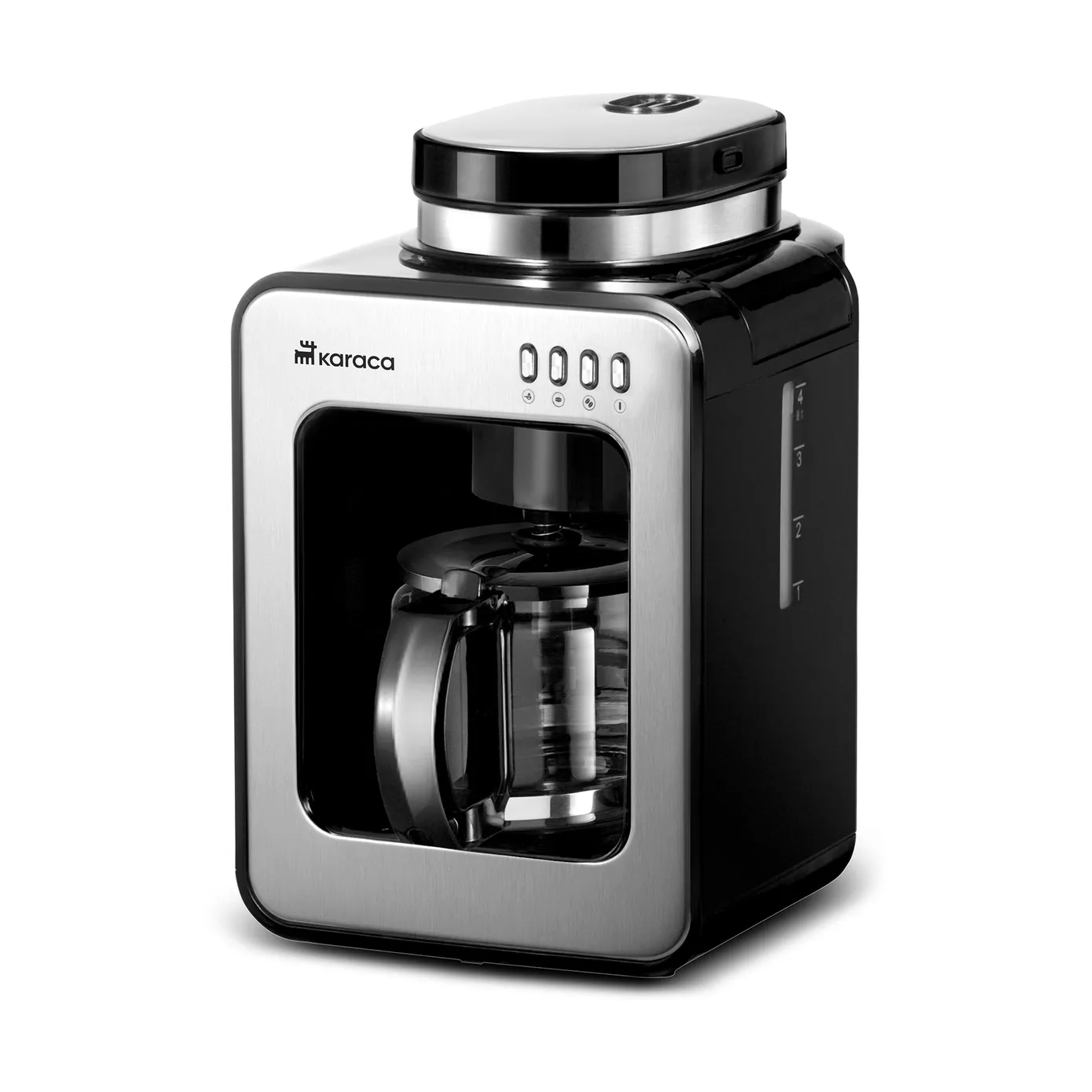 Cafetière à filtre avec broyeur intégré Karaca Grindmaestro, 0,5L, 600W, Inox - Image 6