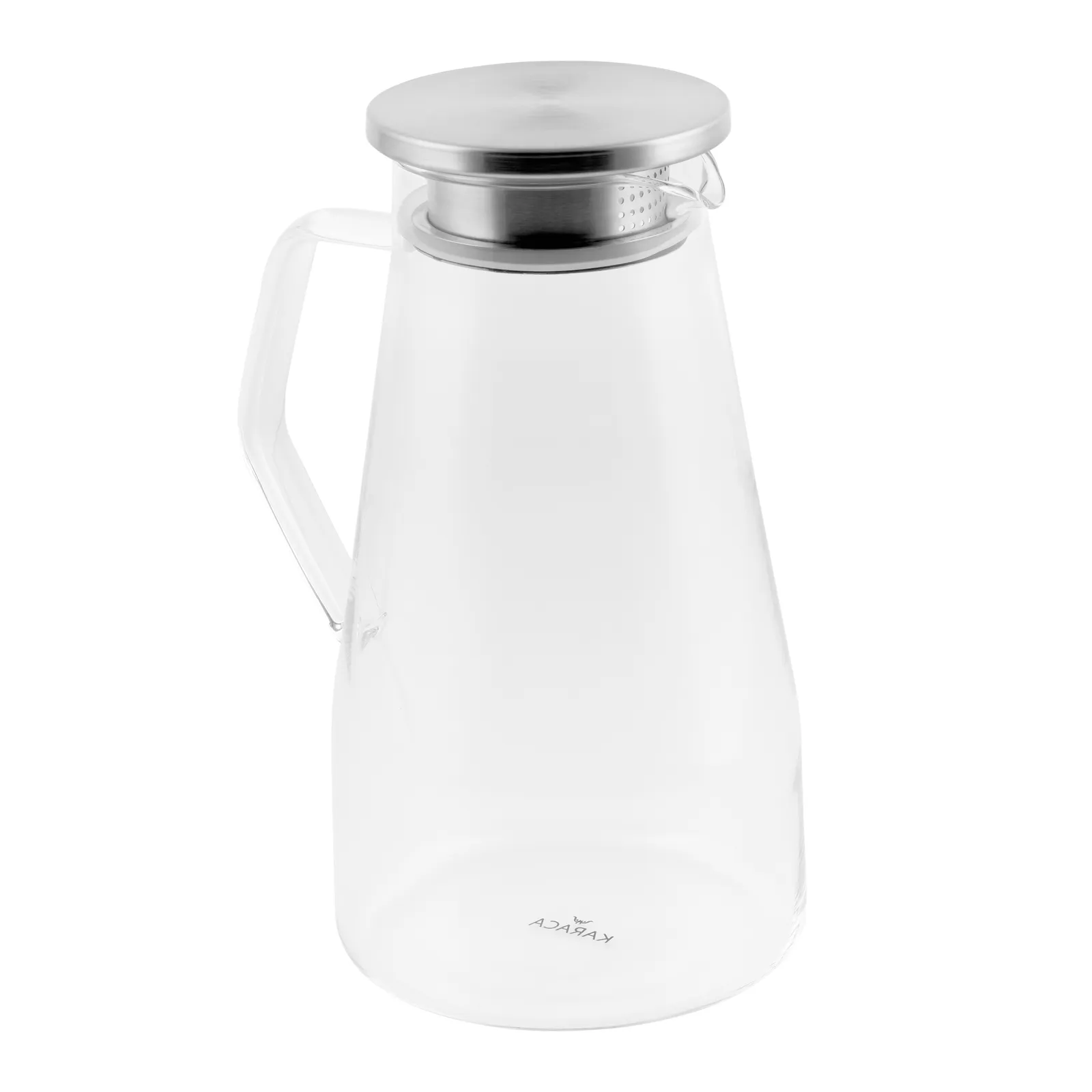 Carafe à eau Karaca en verre borosilicate et acier inoxydable, 1 700 ml - Image 2