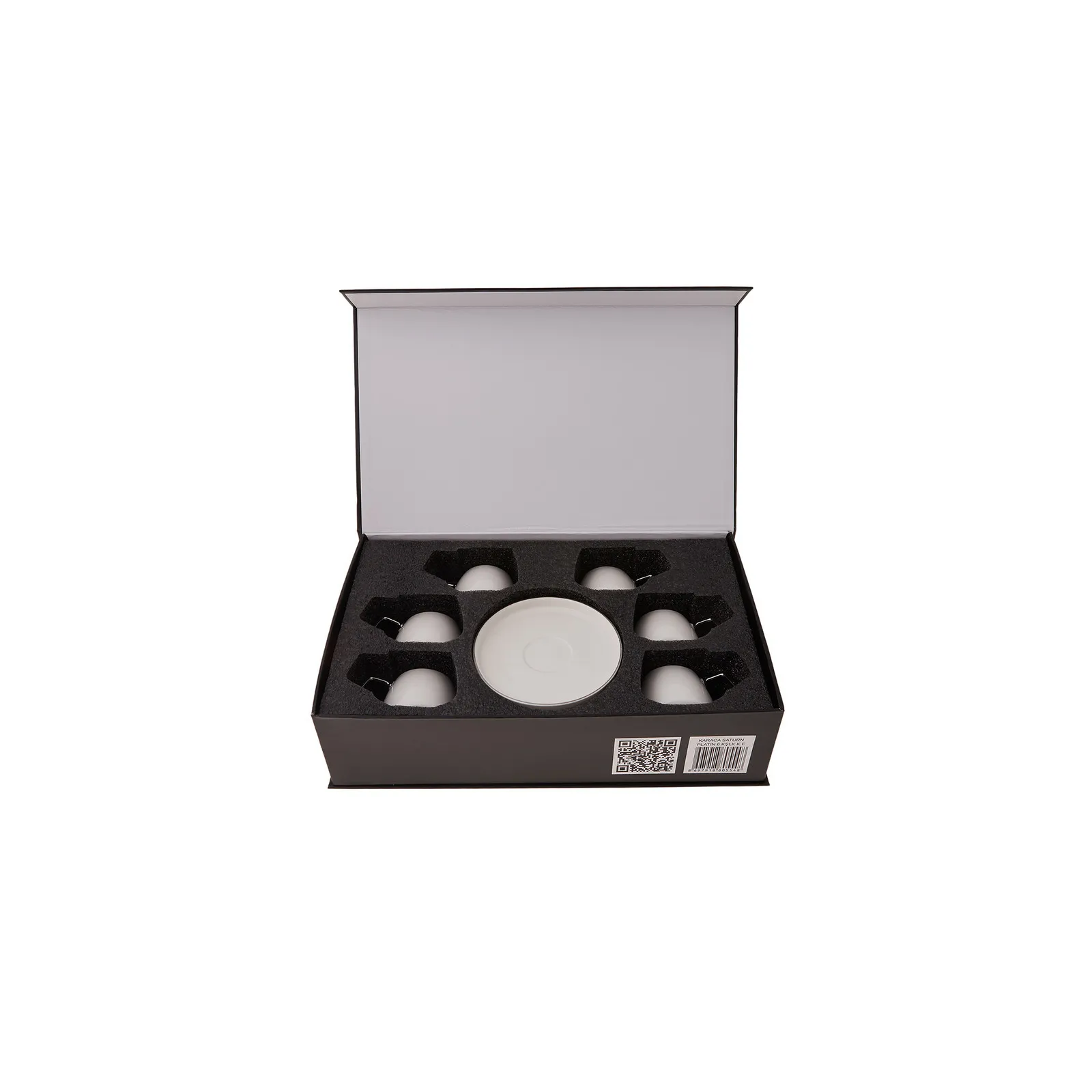 Coffret de tasses à café Karaca Streamline Saturn Platinum pour 6 personnes - Image 7
