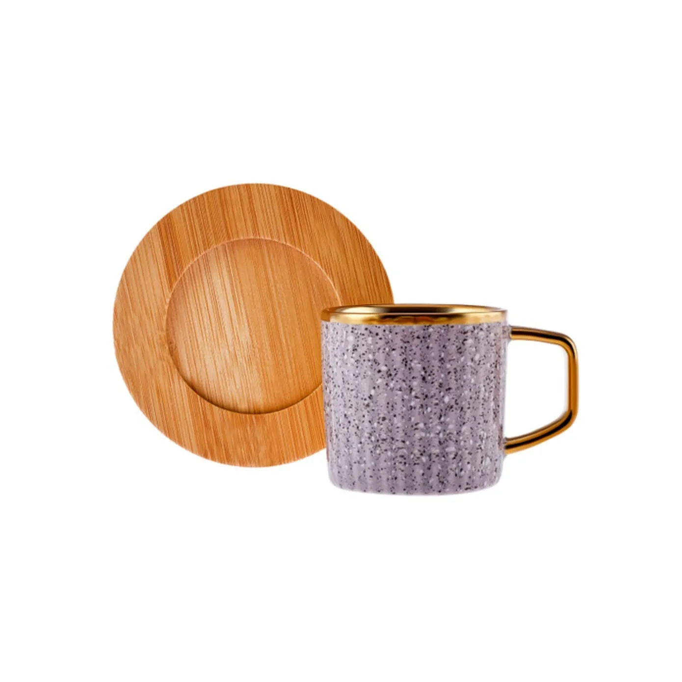 Coffret de tasses à café pour 6 personnes avec plateau en bambou Karaca, coloré, 90 ml - Image 10