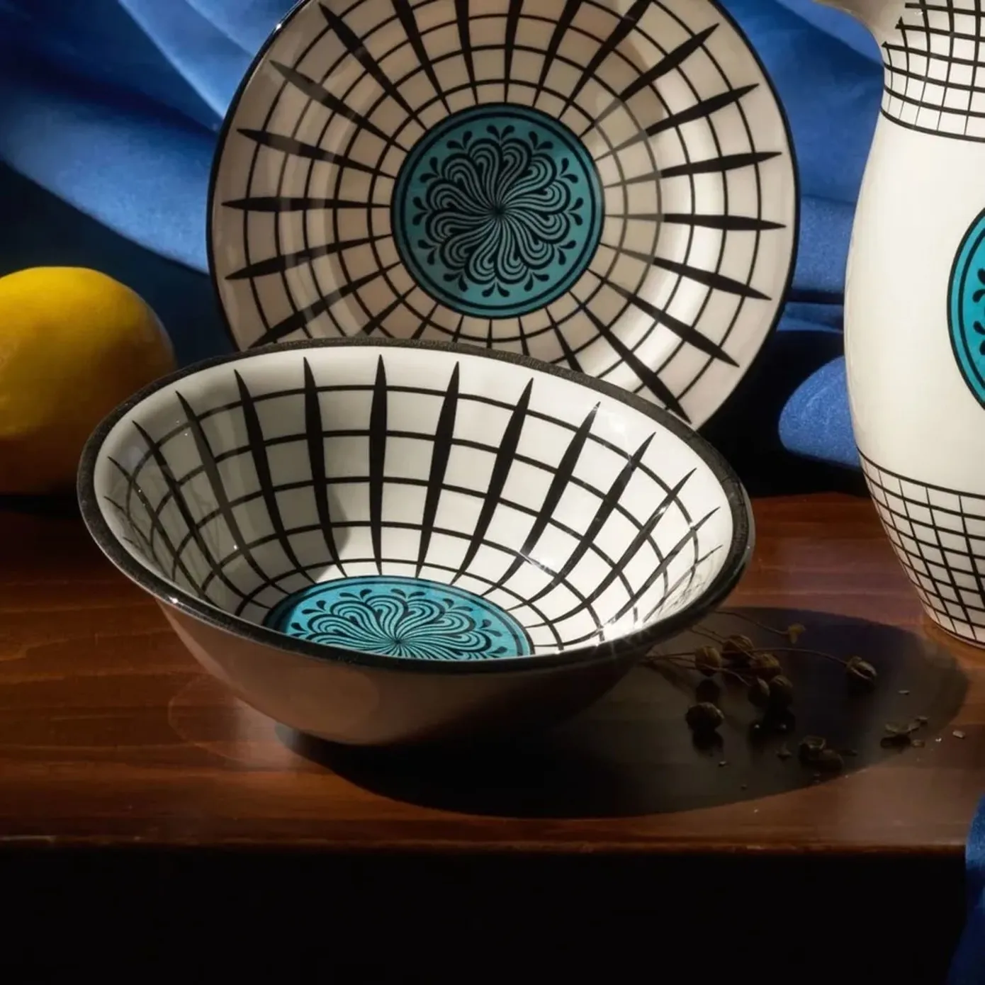 Coupelle Karaca gamme Paye Selcuklu, 16 cm, bleu - Image 4
