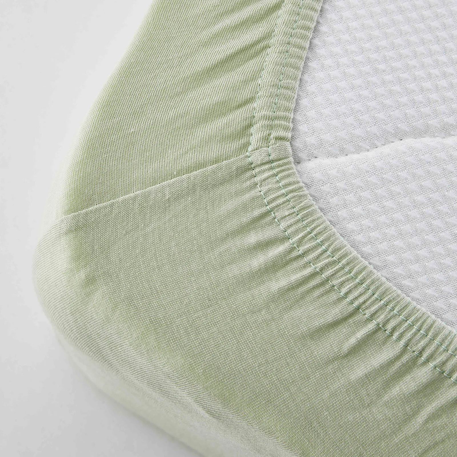 Draps-housse Karaca Home Jersey vert olive, 120x200 cm + 30 cm, certifié Oeko-Tex - Image 3
