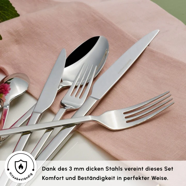 Ensemble de Couverts Karaca Pallas Elegance Pour 12 Personnes, 84 Pièces - Image 6