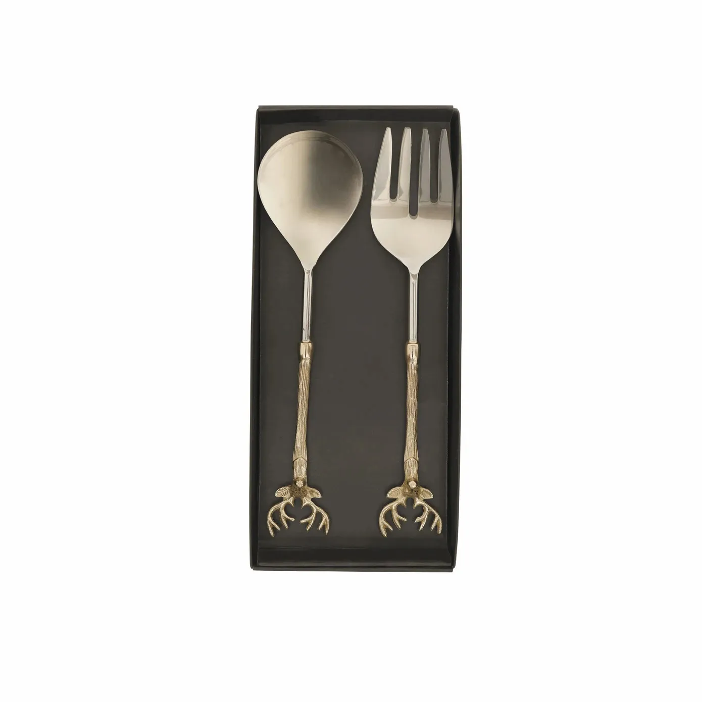 Ensemble de cuillères et fourchettes de service Karaca Roe, or - Image 2