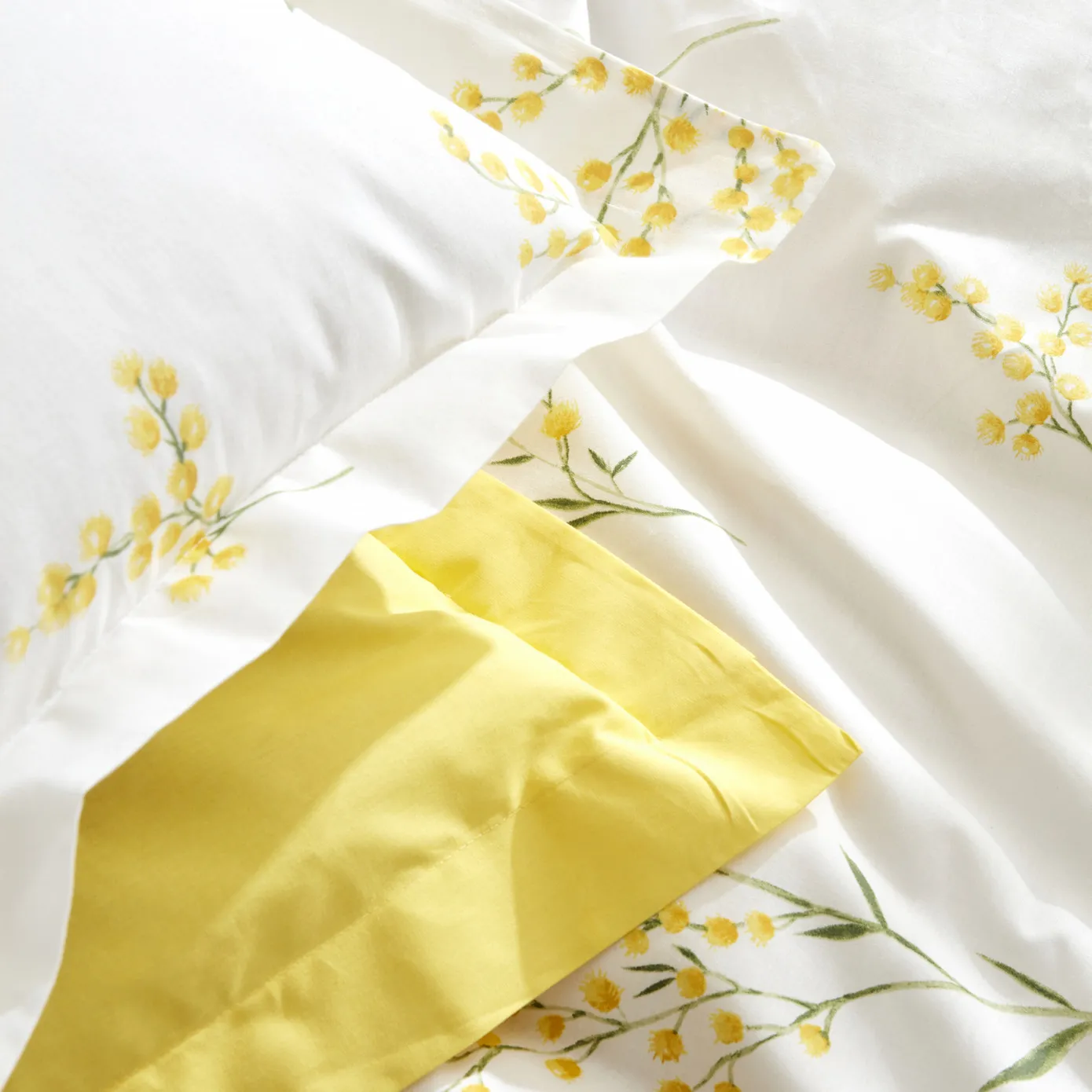 Ensemble de literie Karaca Home Loretta 100% Coton pour lit double, Jaune - Image 6