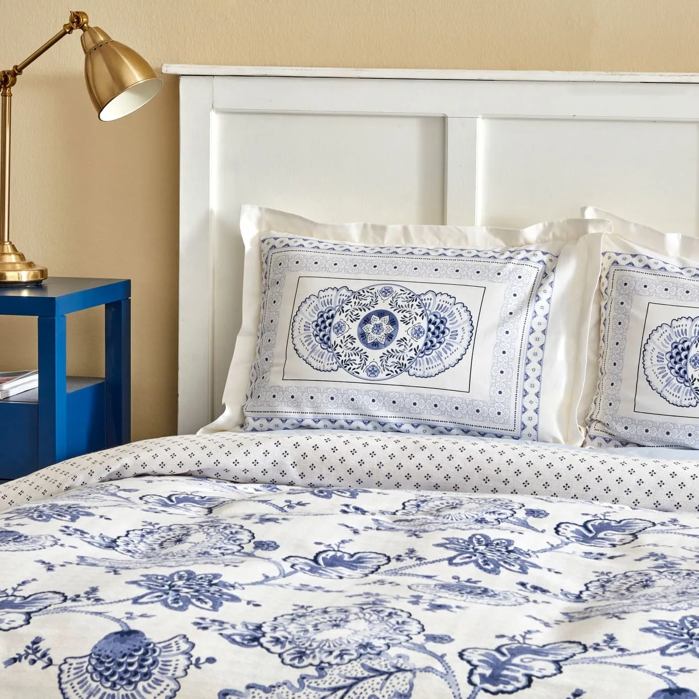 Ensemble Piqué Karaca Home Amar 100% coton, pour lit 2 personnes, blue - Image 3