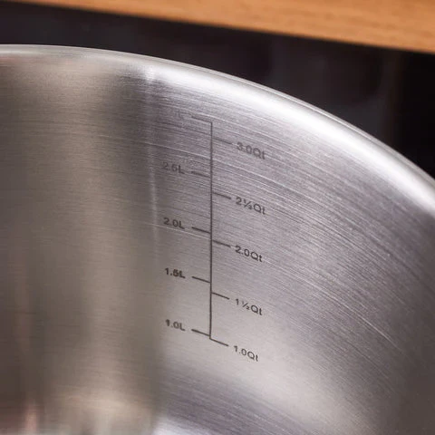 Faitout en acier inoxydable à induction Karaca Elite avec couvercle, 20 cm, argent - Image 4