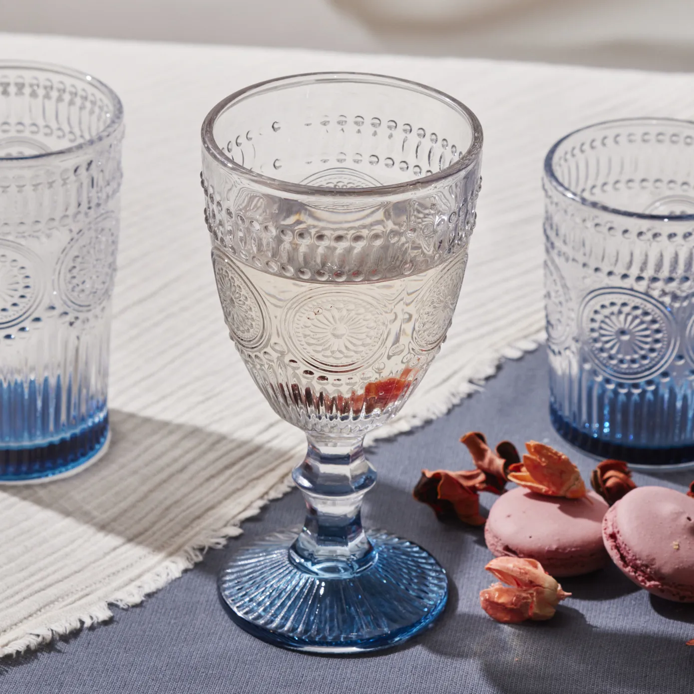 Goblet Karaca Sunflower, bleu - Image 3