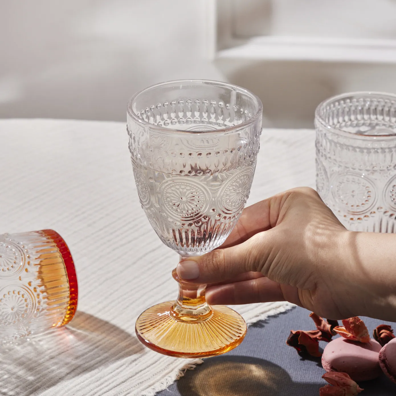 Goblet Karaca Sunflower, orange - Image 3