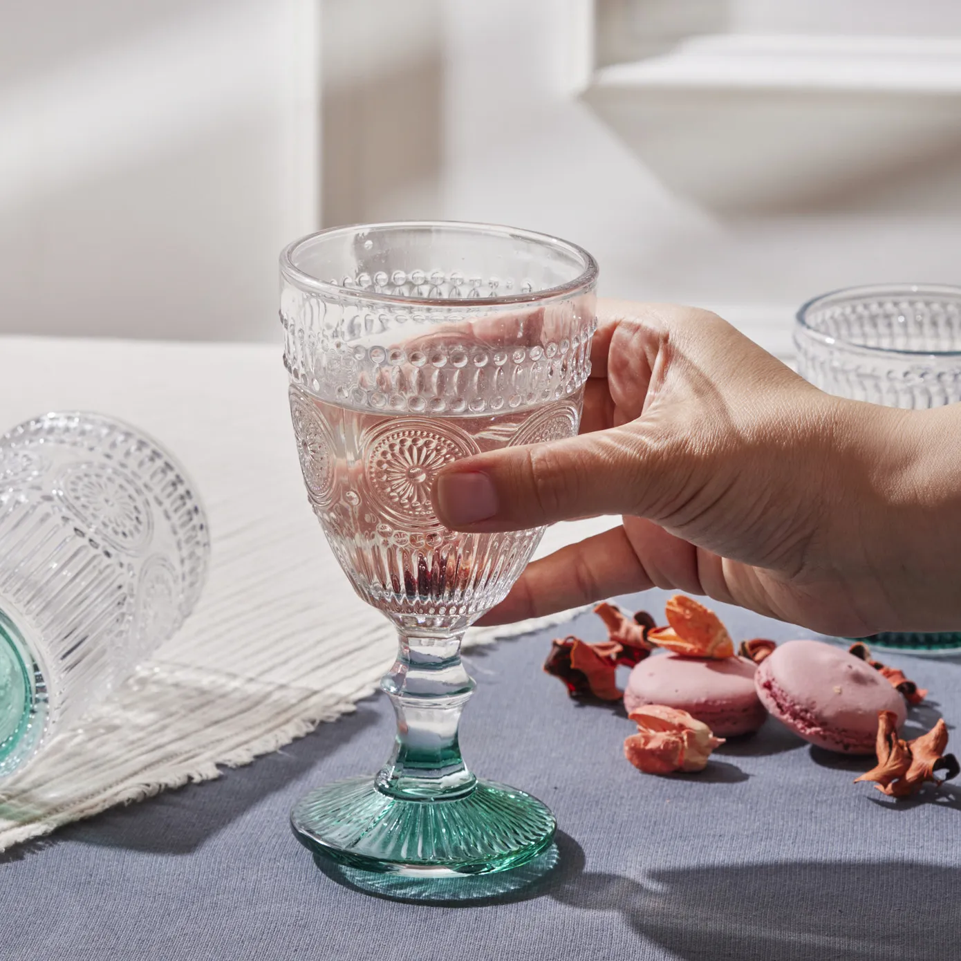 Goblet Karaca Sunflower, vert - Image 3