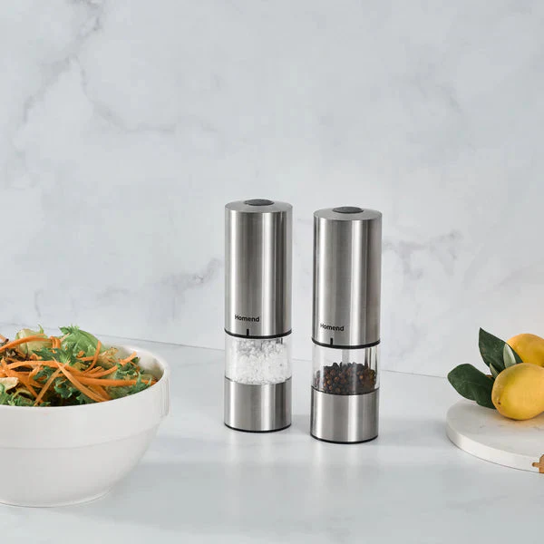 Homend Grindgo 6004UK Moulin à Épices Rechargeable, Inox