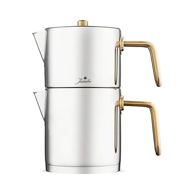Jumbo Metalix Titanyum Gold Théière avec Fond Induction, Taille Midi - Image 5