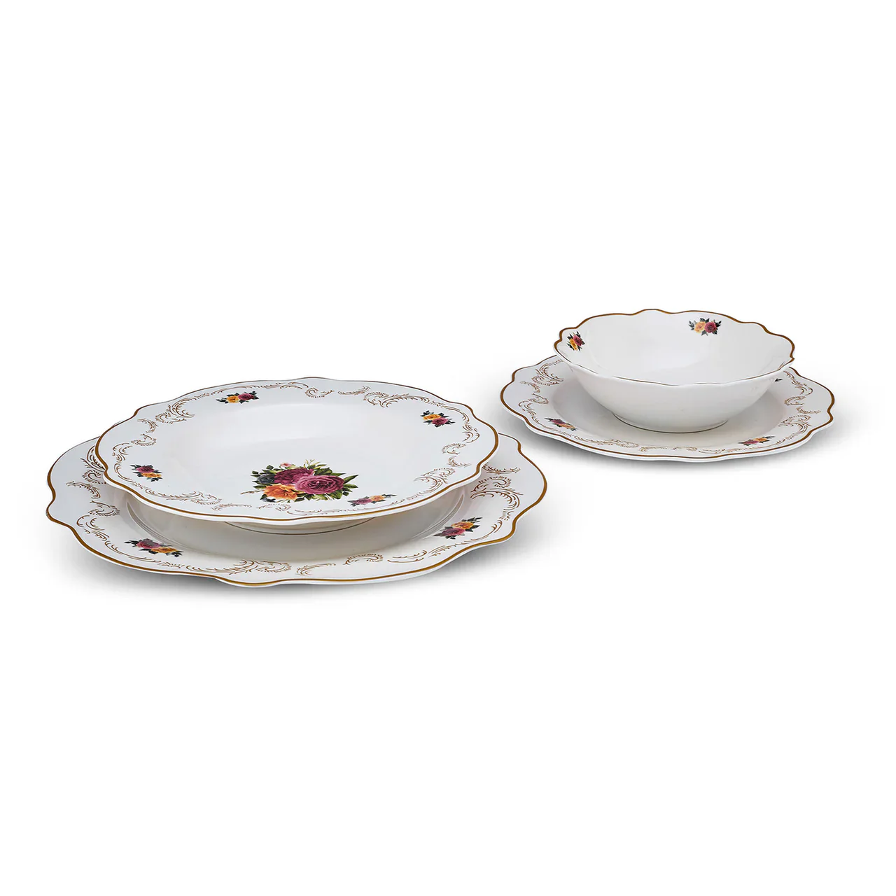 Service de Table en Porcelaine Karaca Antique 24 Pièces pour 6 Personnes - Image 6