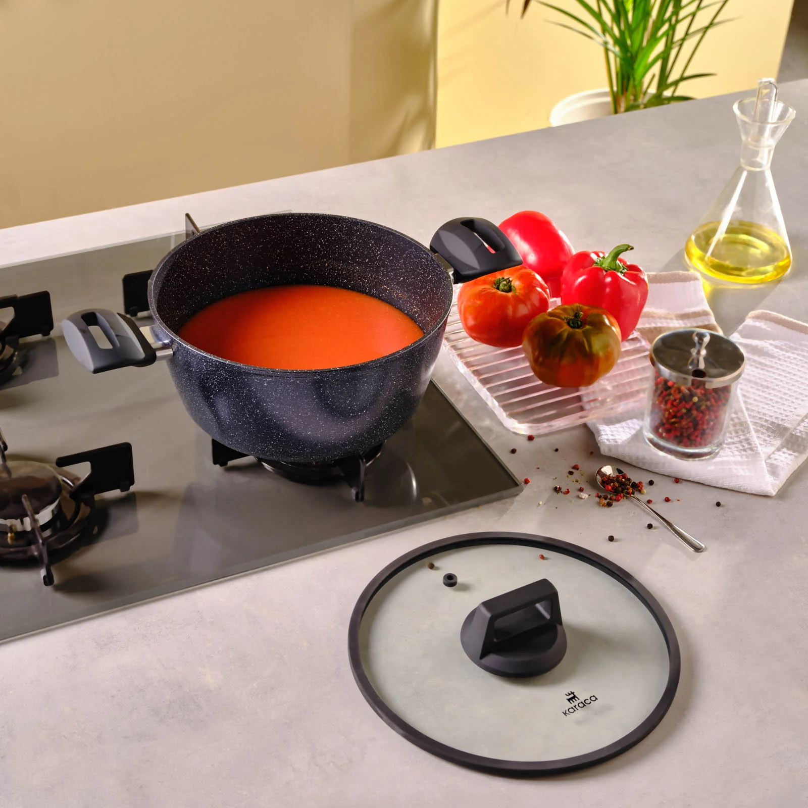 Karaca Aqua Granite Batterie de cuisine 20 cm - Image 2