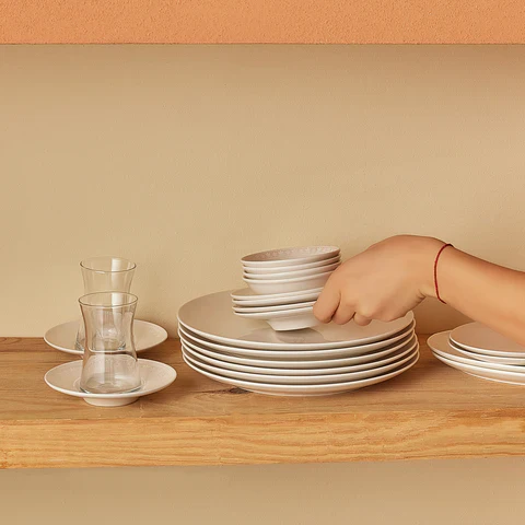 Karaca Artiste Ensemble De Petit-Déjeuner 20 Pièces, Blanc - Image 8