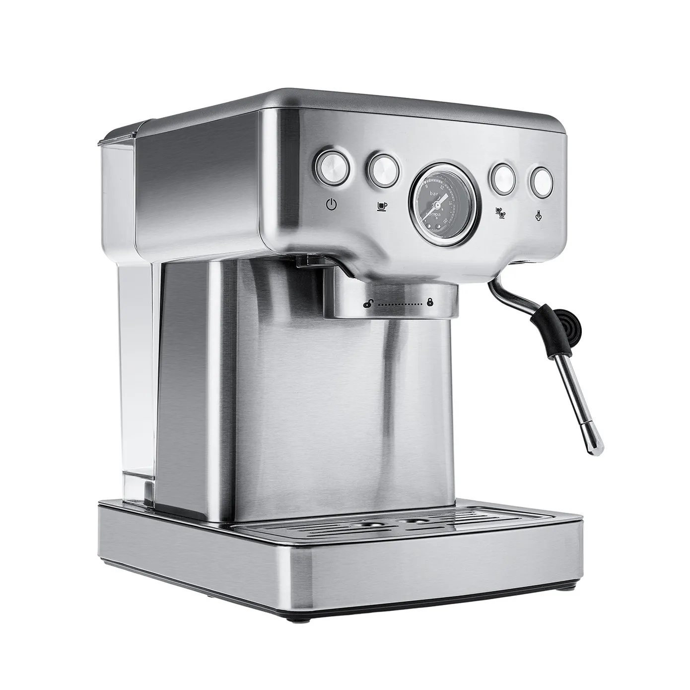 Machine à Café Karaca Coffee Art 1353 pour Espresso, Latte, Cappuccino, Americano avec Mousseur à Lait, 20 Bars de Pression, 1,8L Inox - Image 7