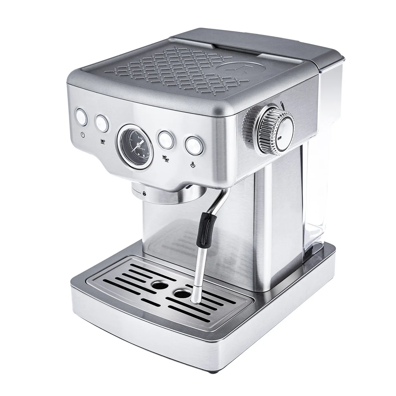 Machine à Café Karaca Coffee Art 1353 pour Espresso, Latte, Cappuccino, Americano avec Mousseur à Lait, 20 Bars de Pression, 1,8L Inox - Image 9