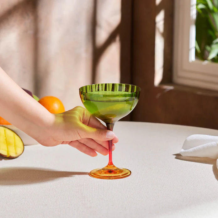 Karaca Dolce Martini et Verre à Glace 210 ml, Vert - Image 3