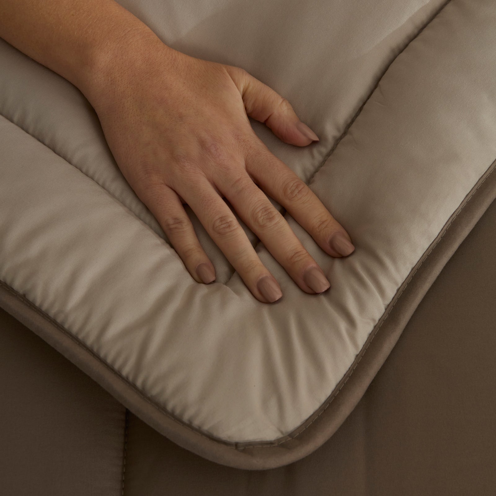 Karaca Double Face Couverture Beige-Mocha 155x220 - Image 2