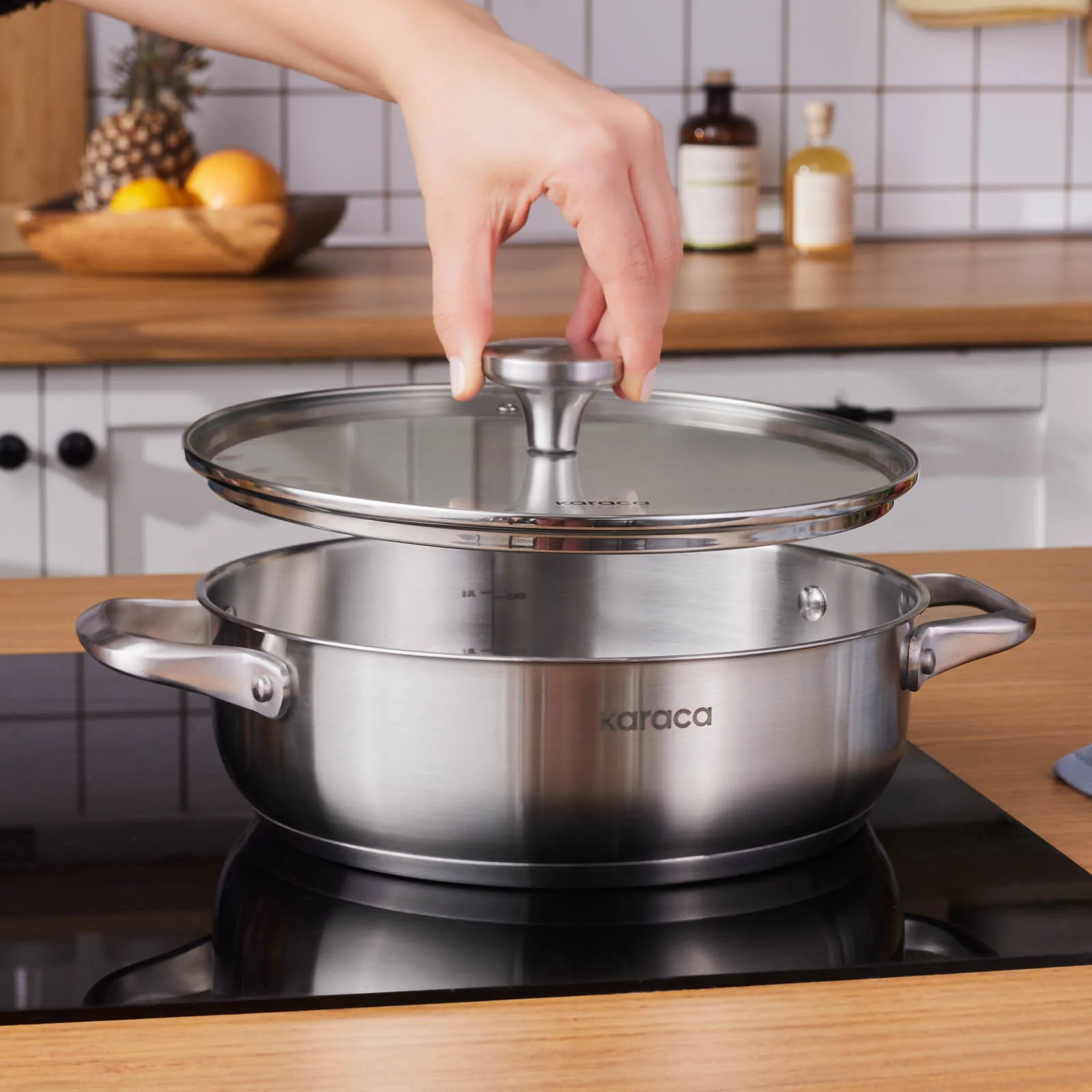 Karaca Elite, Casserole en Acier, 24cm, 3L - Image 2