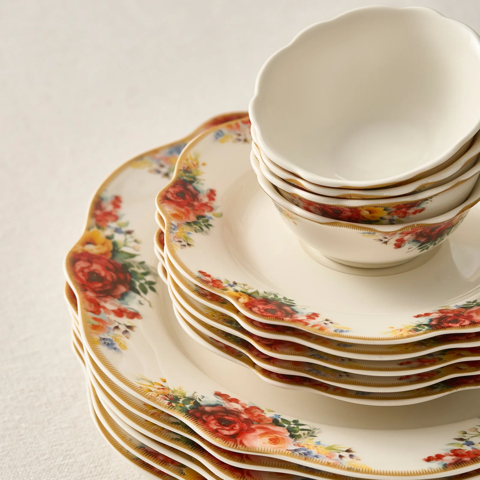 Karaca Forever Bone Amarose Service De Petit-déjeuner 26 Pièces - Image 8