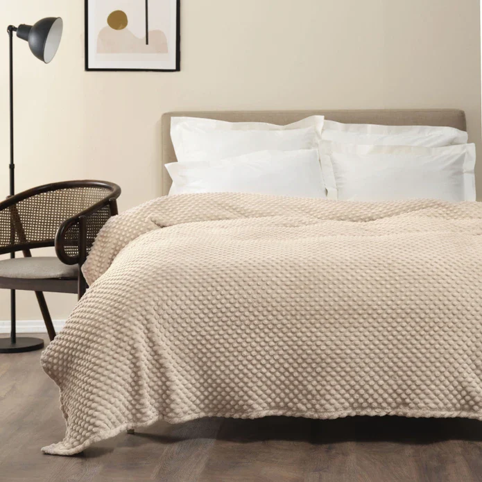Karaca Home Alice Couverture Simple Cappuccino