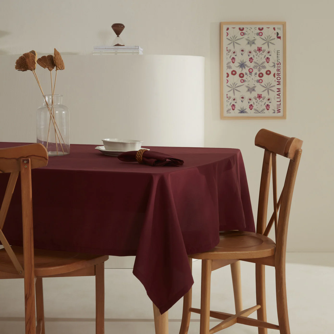 Karaca Home Belle Nappe Antitache Bordeaux - Image 2