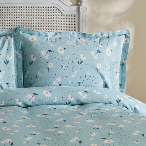 Karaca Home Daisy : Ensemble de Couvre-lit Double 100 % Coton - Mint - Image 7
