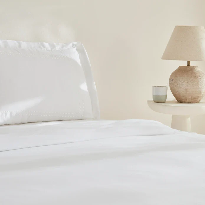 Karaca Home Ensemble de literie White Collection Felves King Size 100 % Coton Blanc - Image 4