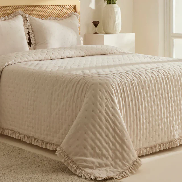 Karaca Home Fiona Ensemble Couvre-lit, Double, Beige - Image 3