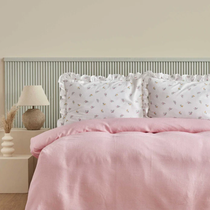 Karaca Home Lidya Ensemble de Plaid 100% Coton Double Taille Poudré - Image 2