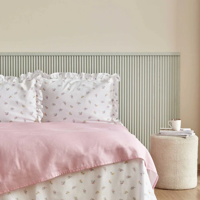 Karaca Home Lidya Ensemble de Plaid 100% Coton Double Taille Poudré - Image 4