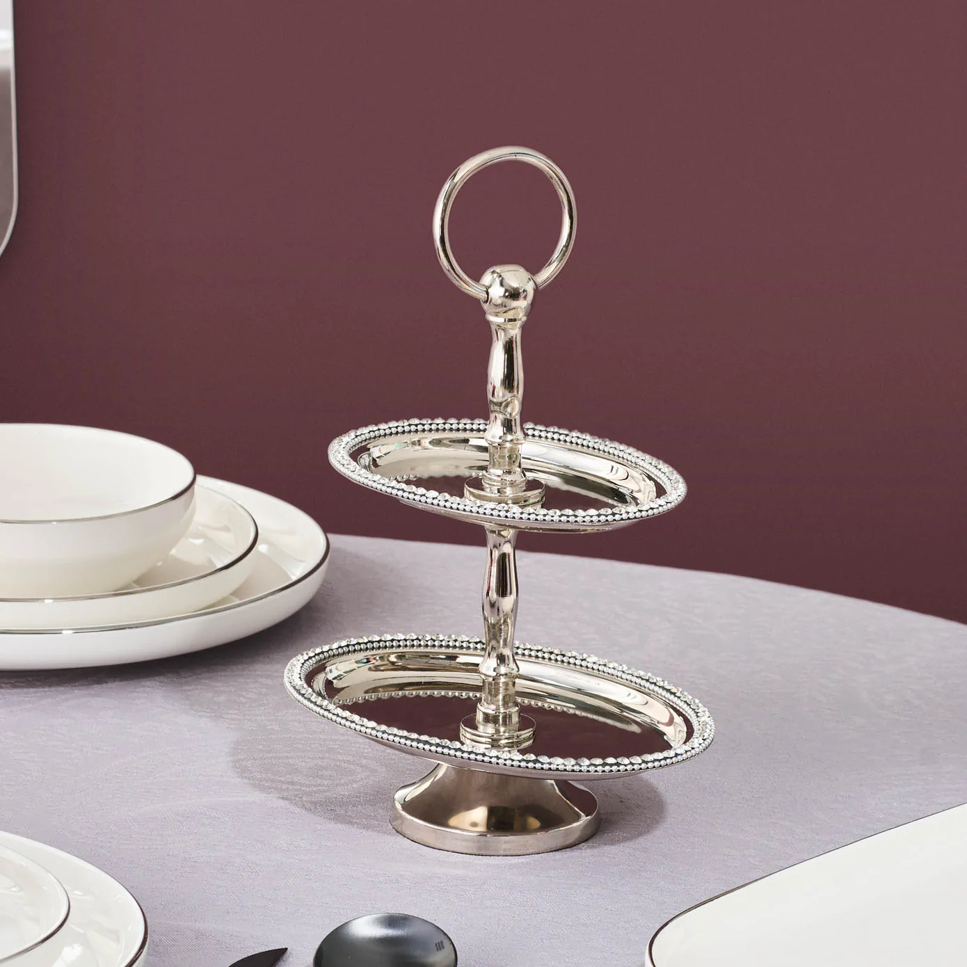 Karaca Home Majesty Oval 2 étages - Image 3
