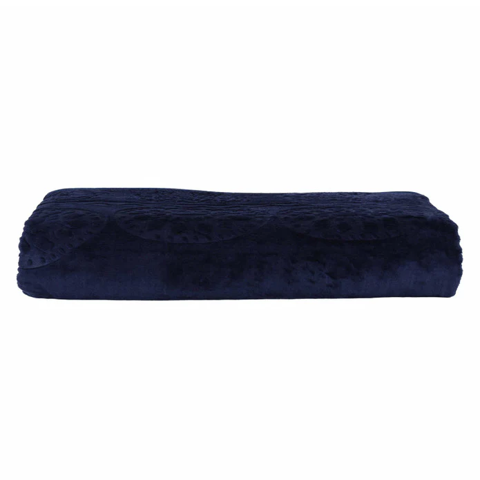 Karaca Home Scala Couverture Simple Embossée Bleu Marine - Image 3