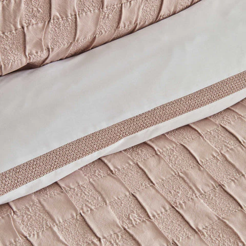 Karaca Home White Collection Bride Carina Coffret Mariage 8 Pièces 80 Fils 100 % Coton Rose Poudré - Image 3