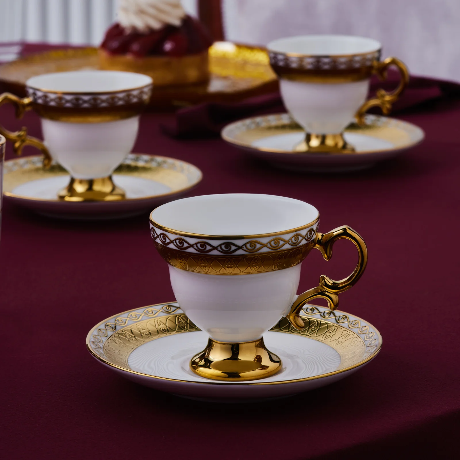 Ensemble de Tasses à Café Karaca Hürrem pour 6 Personnes, 90 ml - Image 3