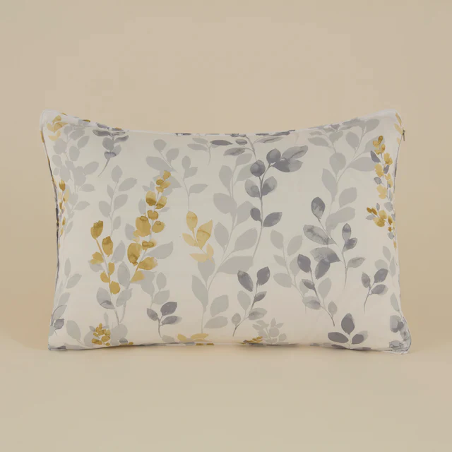 Karaca Leaf Gris – Ensemble Couette Double 200x200 + 2x50x70 - Image 7