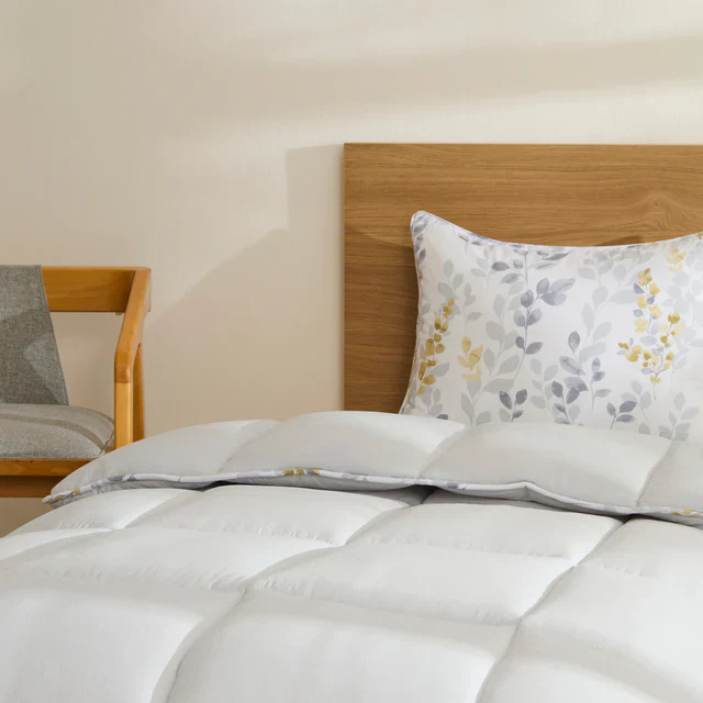 Karaca Leaf Gris Ensemble Couette Simple 135x200 + 50x70 - Image 5